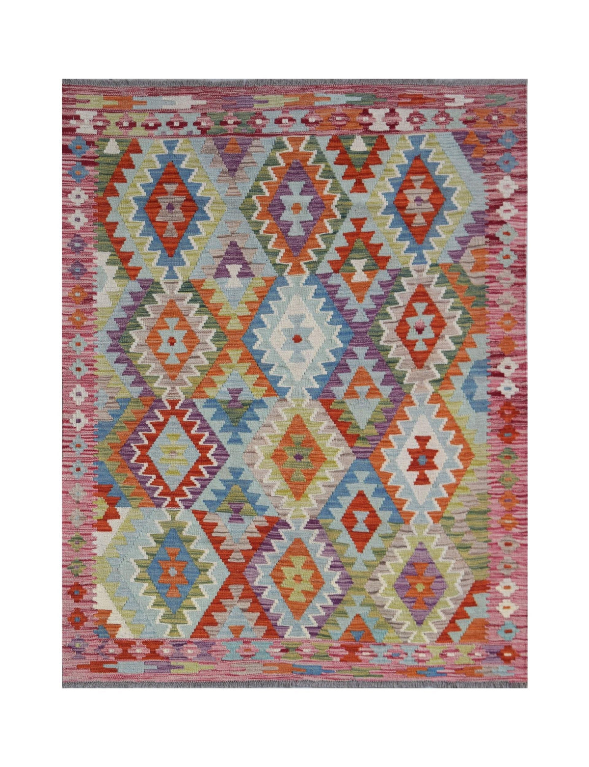 Handmade Afghan Maimana Kilim | 177 x 136 cm | 5'1" x 4'6" - Najaf Rugs & Textile