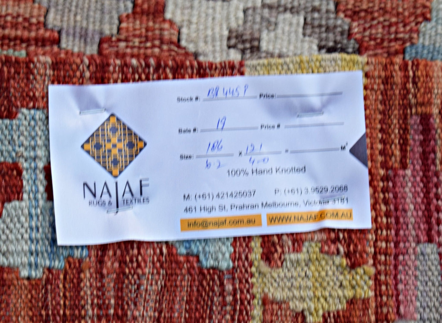 Handmade Afghan Maimana Kilim | 186 x 121 cm | 6'2" x 4' - Najaf Rugs & Textile