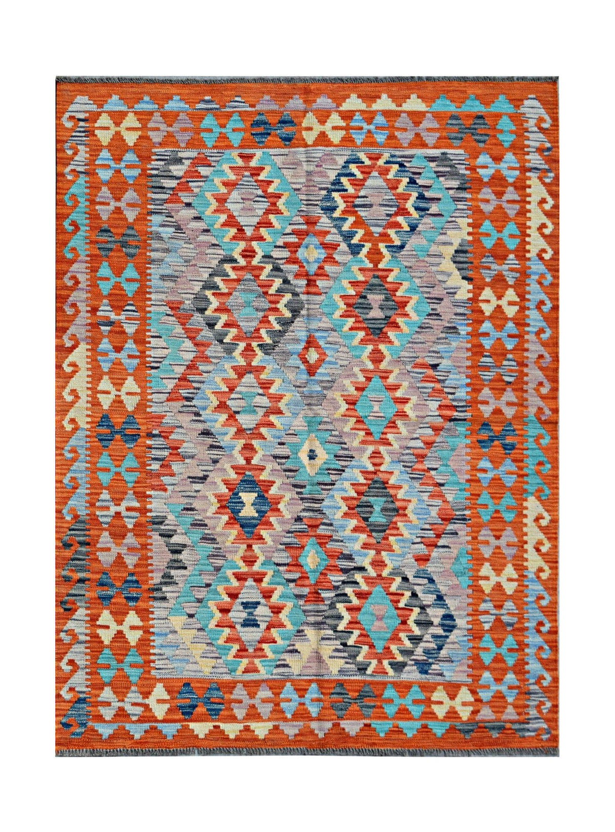 Handmade Afghan Maimana Kilim | 186 x 144 cm | 6'2" x 4'9" - Najaf Rugs & Textile