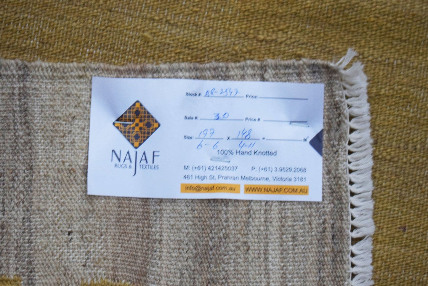 Handmade Afghan Maimana Kilim | 197 x 148 cm | 6'6" x 4'11" - Najaf Rugs & Textile