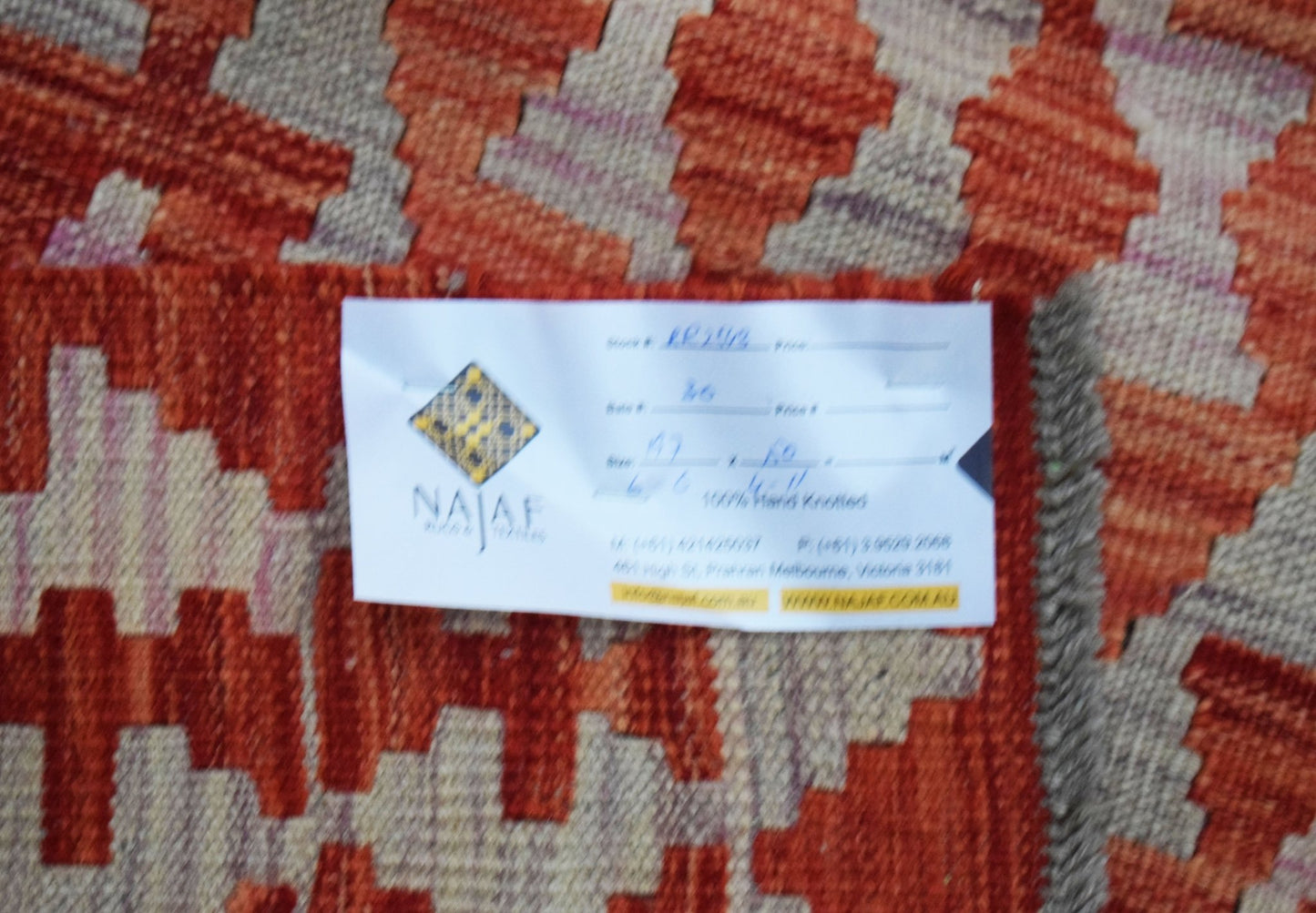 Handmade Afghan Maimana Kilim | 197 x 150 cm | 6'6" x 4'11" - Najaf Rugs & Textile
