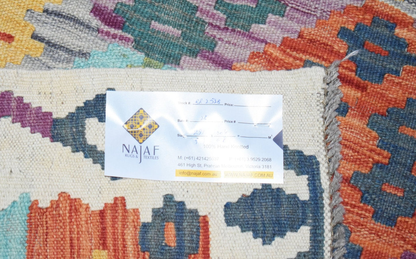 Handmade Afghan Maimana Kilim | 291 x 204 cm | 9'7" x 6'8" - Najaf Rugs & Textile