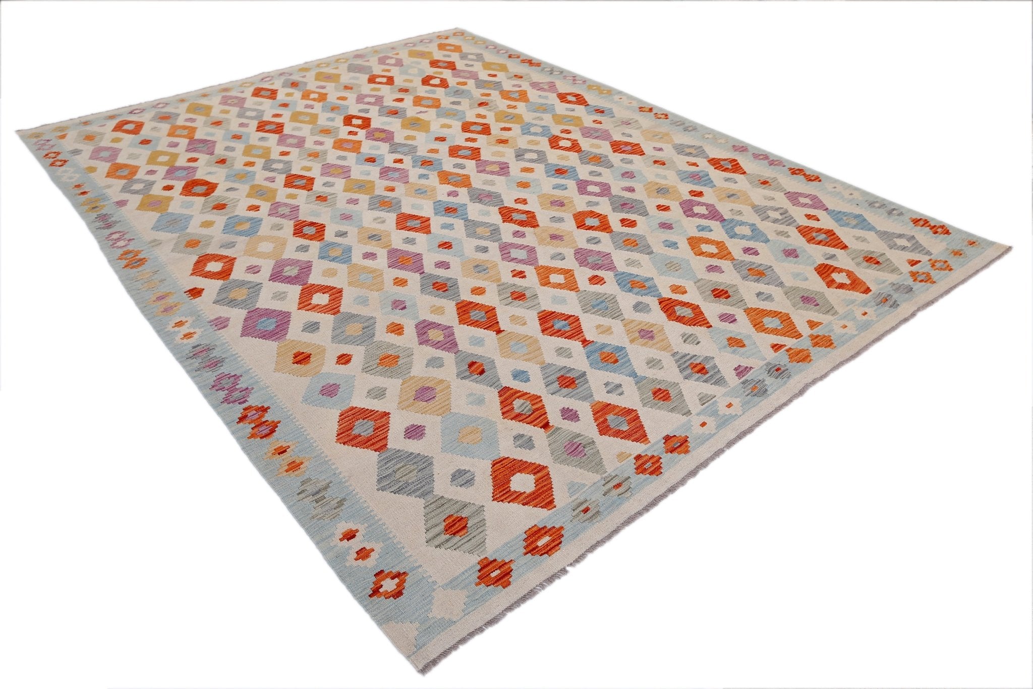 Handmade Afghan Maimana Kilim | 342 x 255 cm | 11'3" x 8'5" - Najaf Rugs & Textile