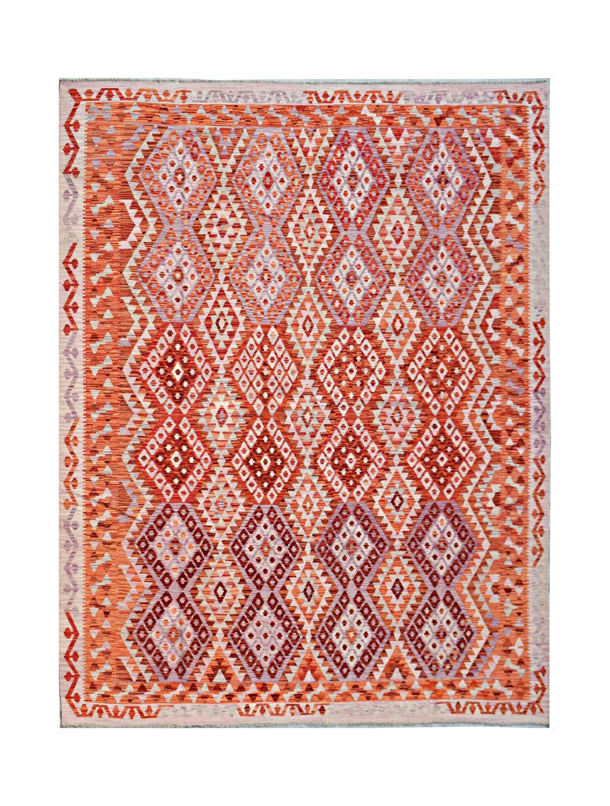 Handmade Afghan Maimana Kilim | 346 x 261 cm | 11'5" x 8'7" - Najaf Rugs & Textile
