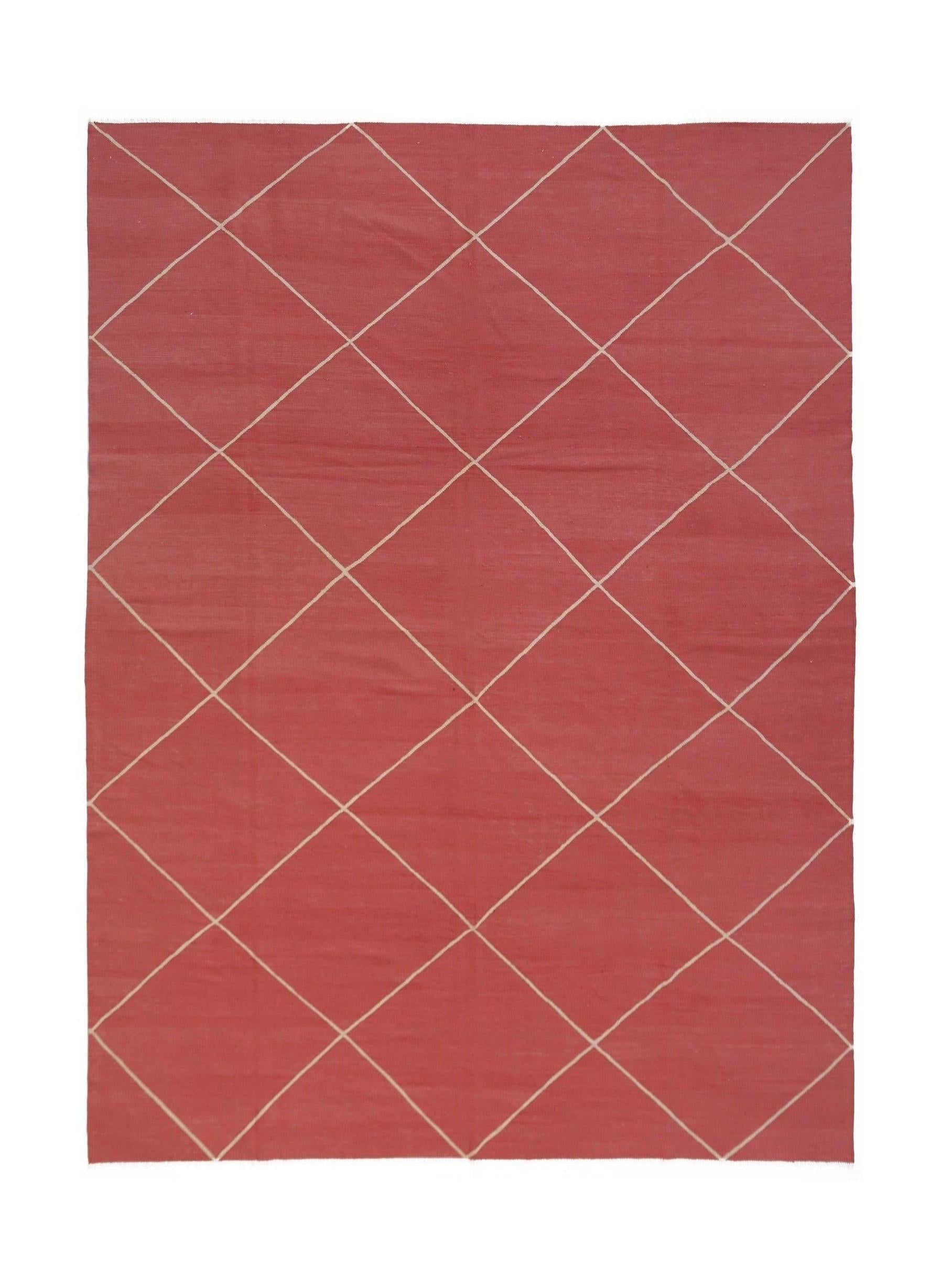 Handmade Afghan Maimana Kilim | 392 x 303 cm | 12'10" x 9'11" - Najaf Rugs & Textile
