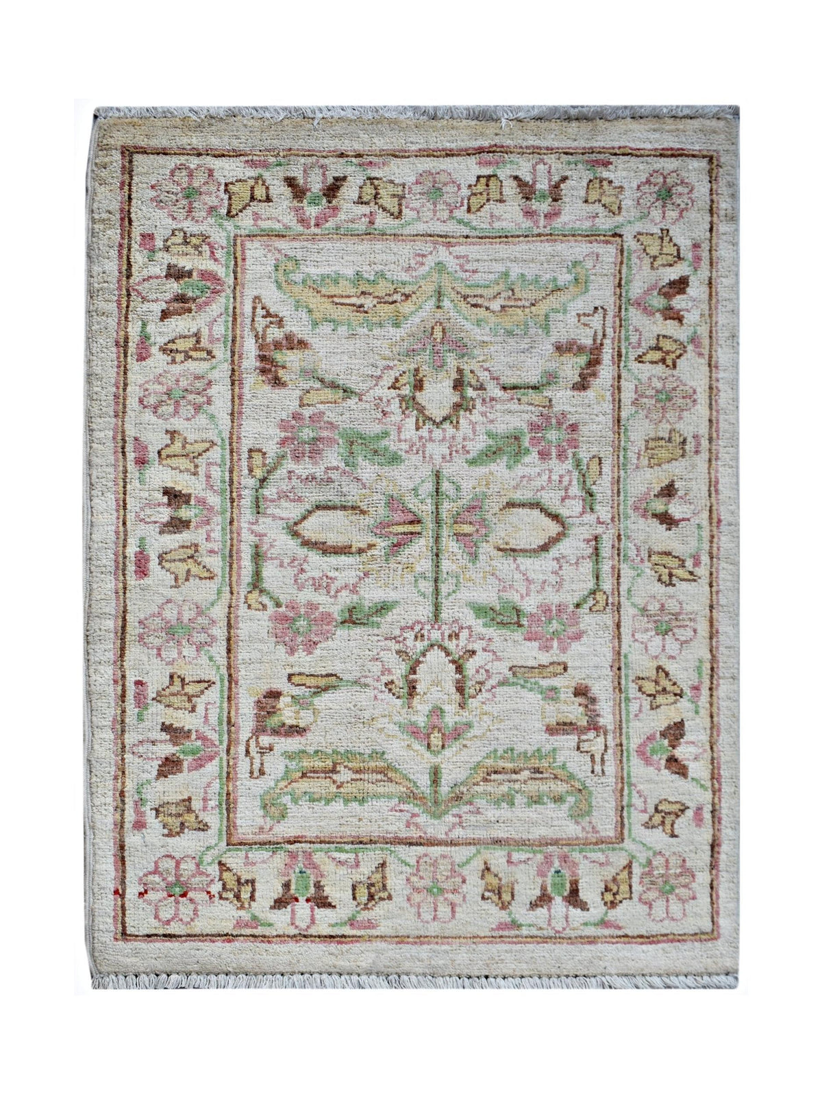 Handmade Mini Afghan Chobi Rug | 87 x 57 cm | 2'10" x 1'10" - Najaf Rugs & Textile