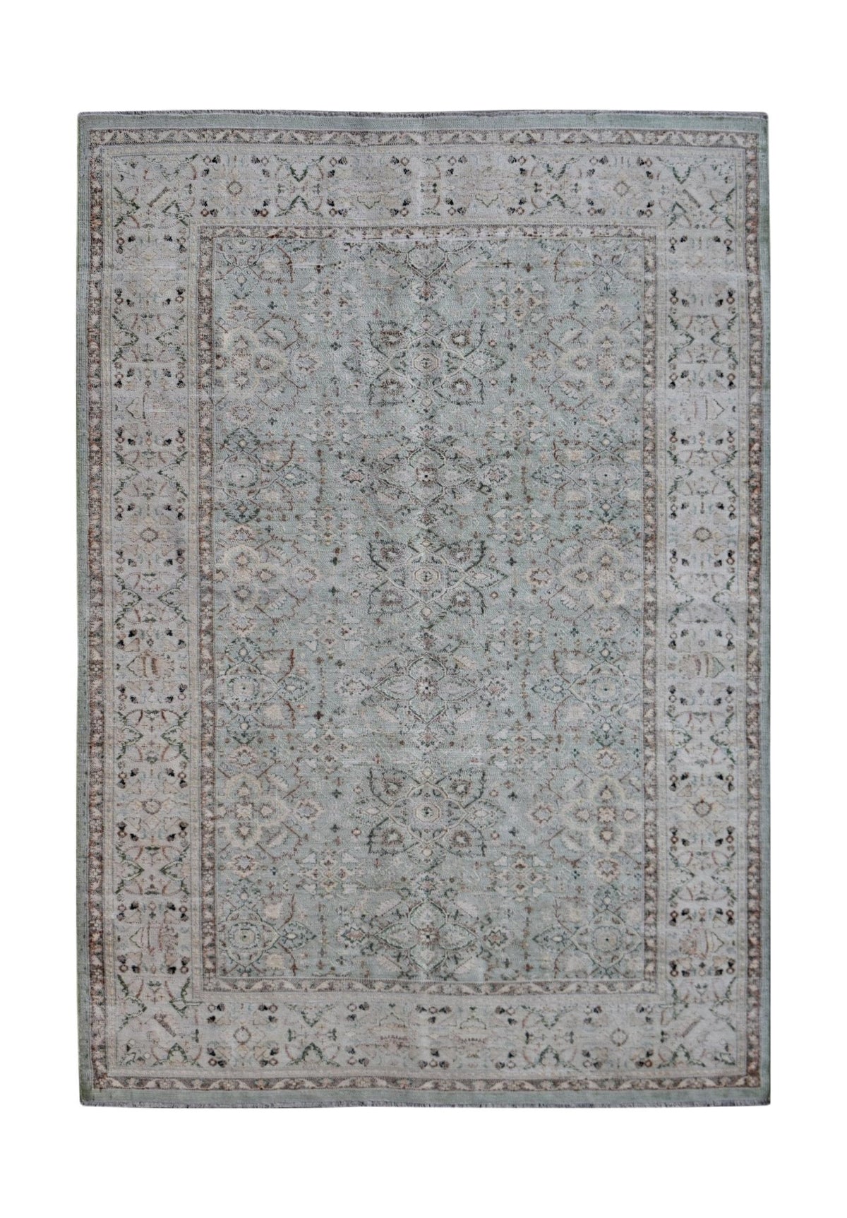 Handknotted Transitional Rug | 245 x 152 cm | 8' x 5' - Najaf Rugs & Textile