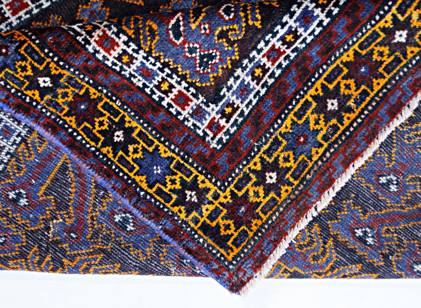 Handmade Tribal Afghan Balouch Prayer Rug | 124 x 77 cm | 4'1" x 2'6" - Najaf Rugs & Textile