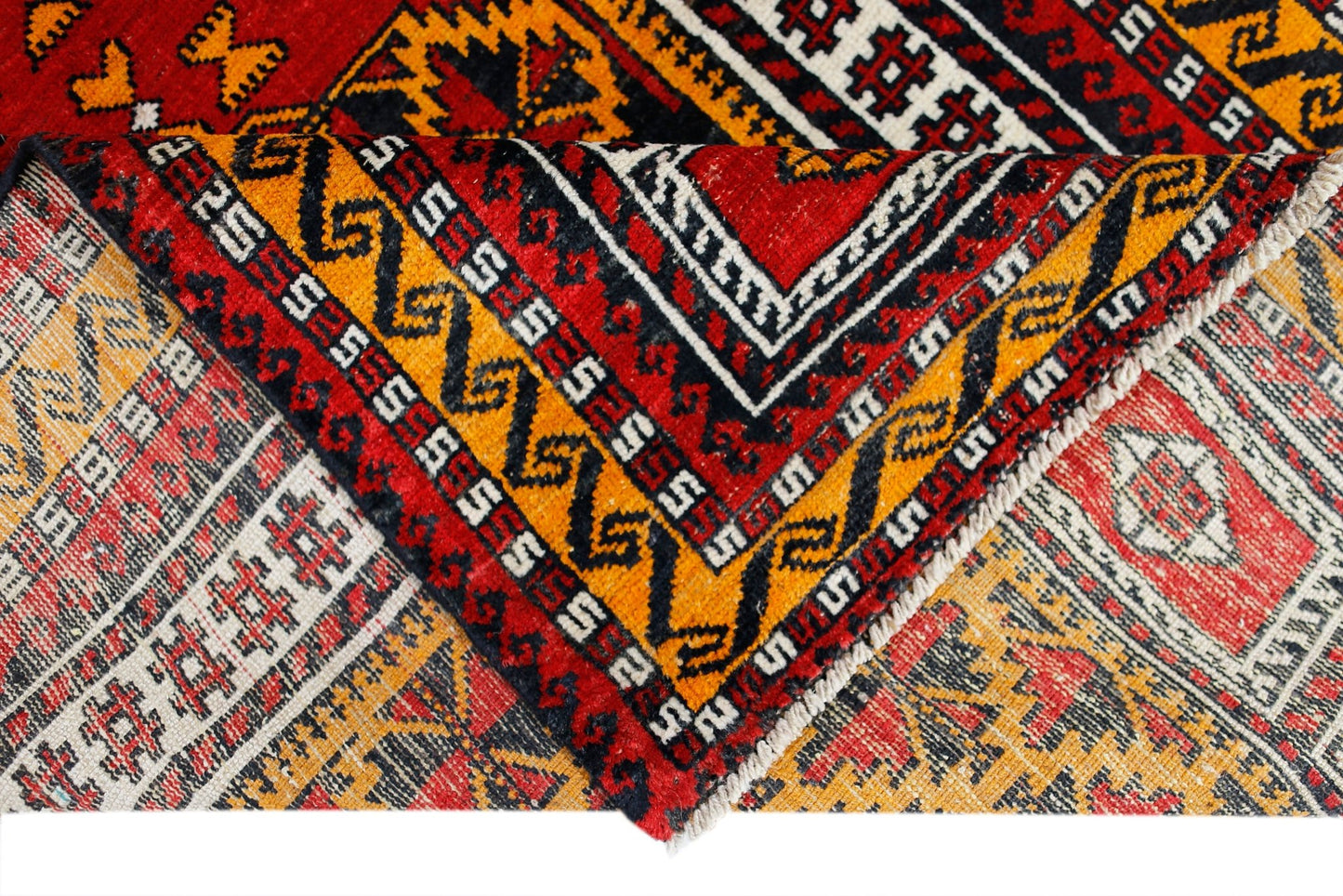 Handmade Vintage Balouch Prayer Rug | 137 x 95 cm | 4'6" x 3'1" - Najaf Rugs & Textile