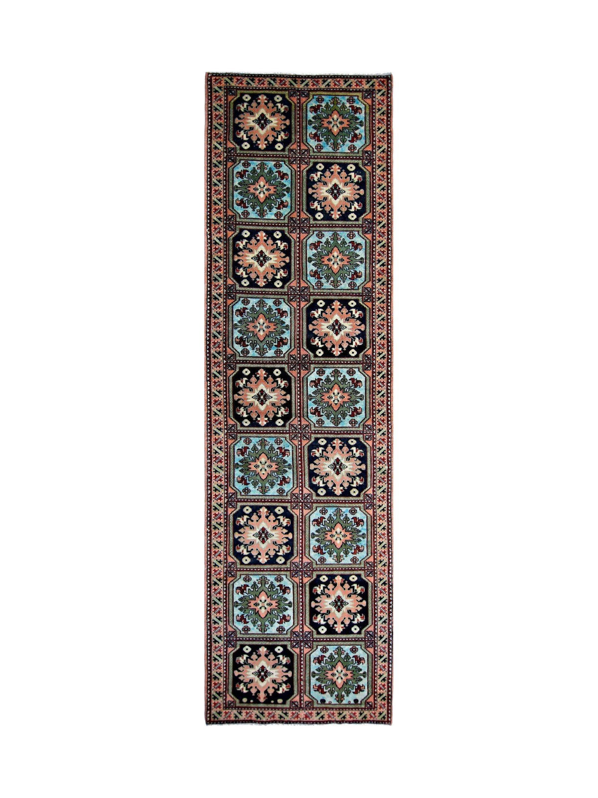 Handmade Vintage Persian Hallway Runner | 316 x 89 cm | 10'5" x 2'11" - Najaf Rugs & Textile