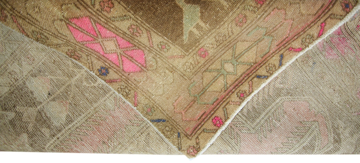 Handmade Vintage Persian Ardebil Rug | 302 x 129 cm | 9'11" x 4'3" - Najaf Rugs & Textile