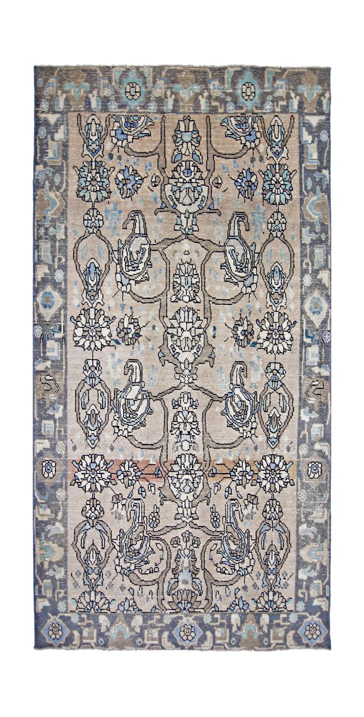 Handmade Vintage Persian Rug | 275 x 133 cm | 9' x 4'4" - Najaf Rugs & Textile