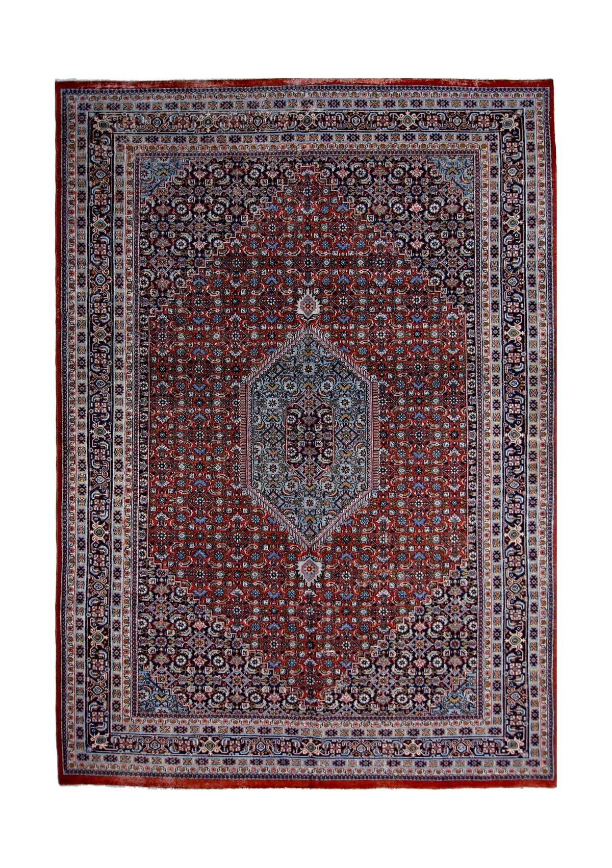 Handmade Vintage Persian Bidjar Rug | 292 x 192 cm | 9'7" x 6'3" - Najaf Rugs & Textile