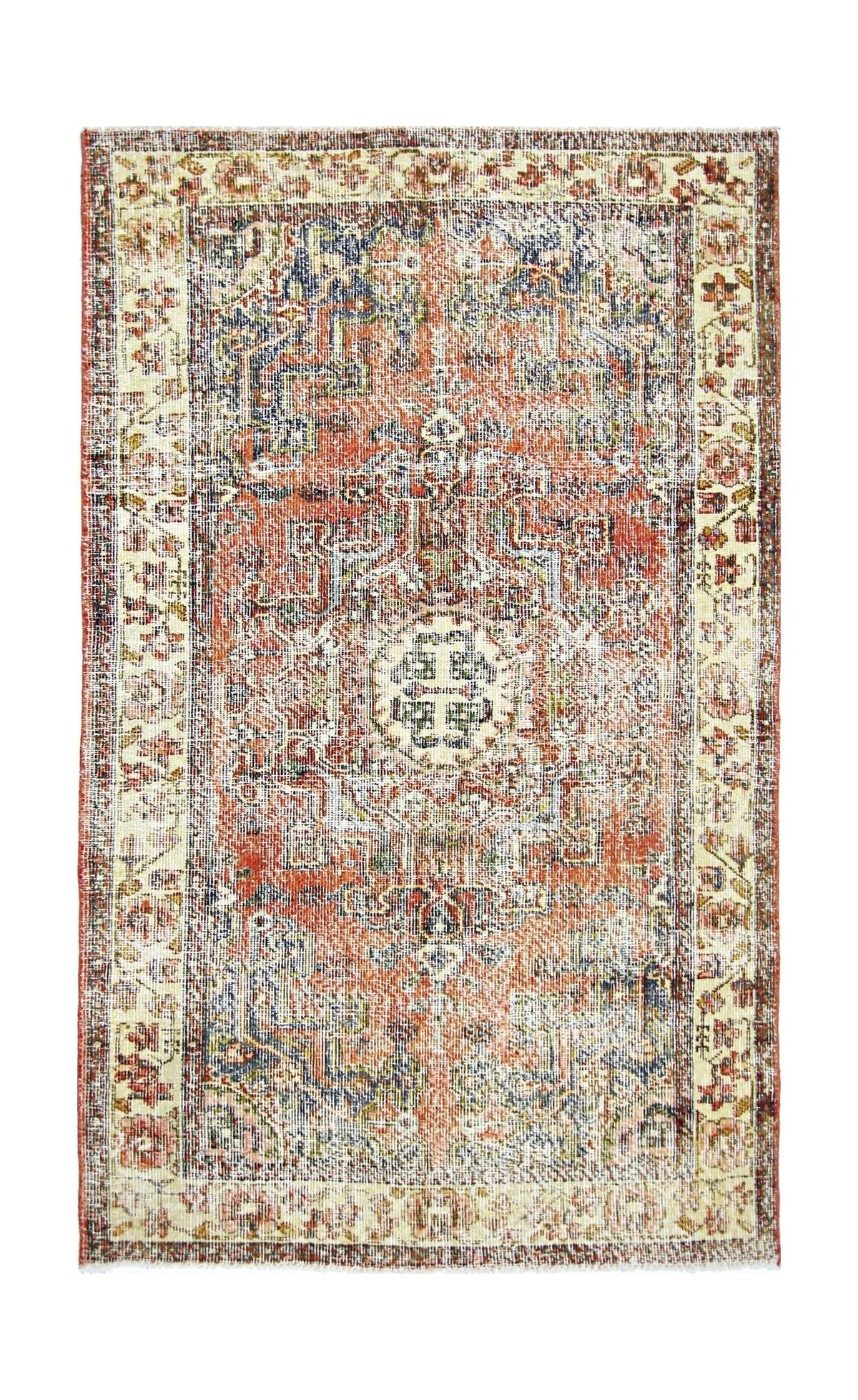 Handmade Vintage Persian Rug | 154 x 93 cm | 5'1" x 3'1" - Najaf Rugs & Textile