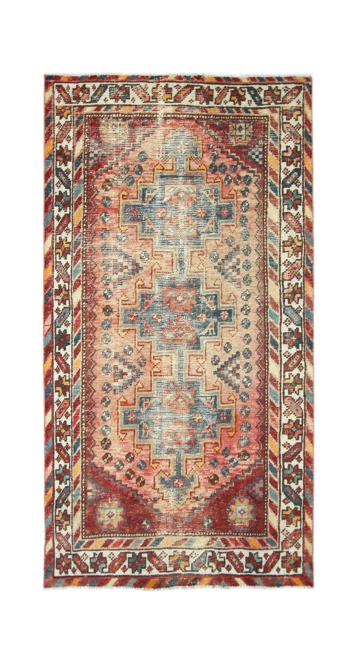 Handmade Vintage Persian Rug | 181 x 98 cm | 5'11" x 3'2" - Najaf Rugs & Textile