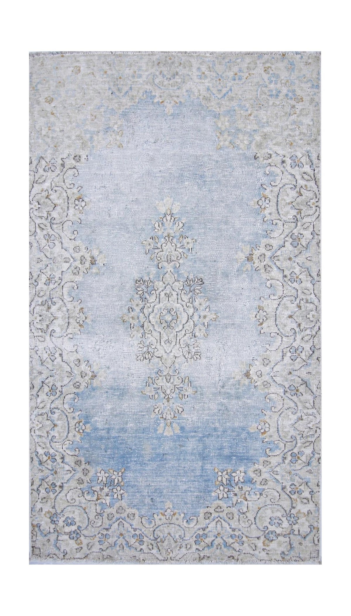 Handmade Vintage Persian Kerman Rug | 145 x 83 cm | 4'9" x 2'9" - Najaf Rugs & Textile