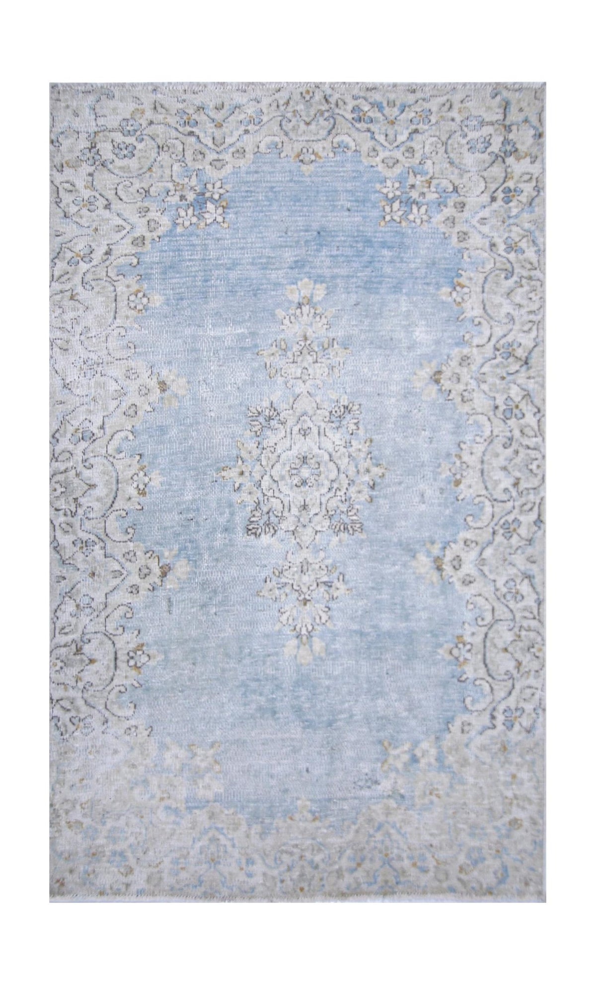 Handmade Vintage Persian Kerman Rug | 145 x 86 cm | 4'9" x 2'10" - Najaf Rugs & Textile
