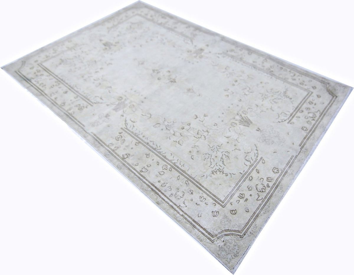 Handmade Vintage Persian Kerman Rug | 196 x 126 cm | 6'5" x 4'2" - Najaf Rugs & Textile