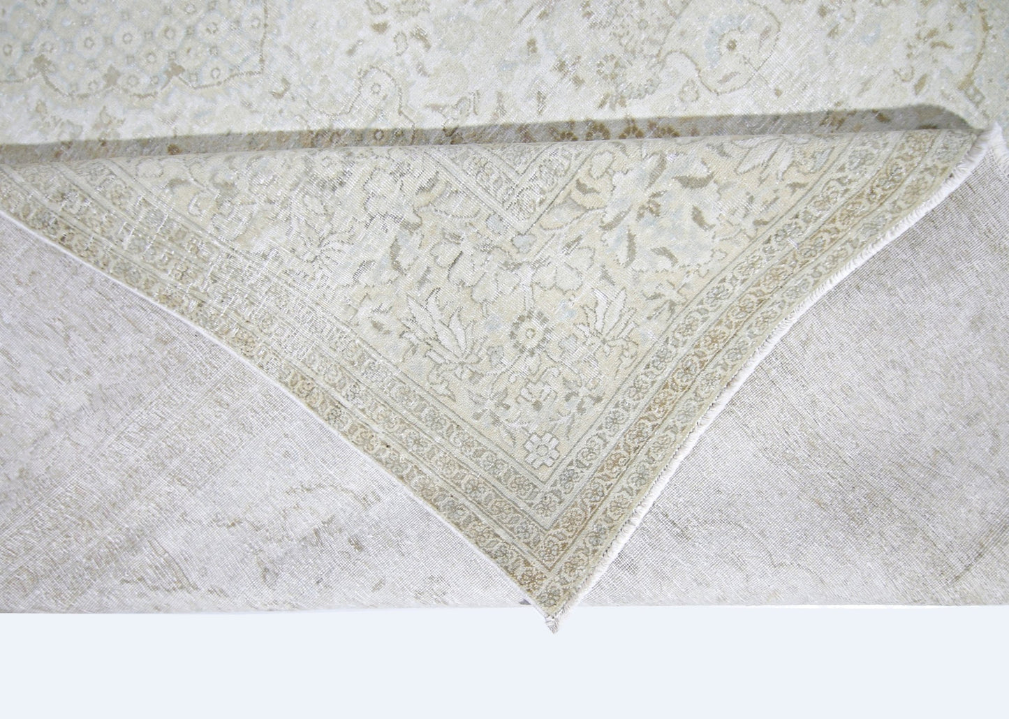 Handmade Vintage Persian Kerman Rug | 281 x 185 cm | 9'3" x 6'1" - Najaf Rugs & Textile