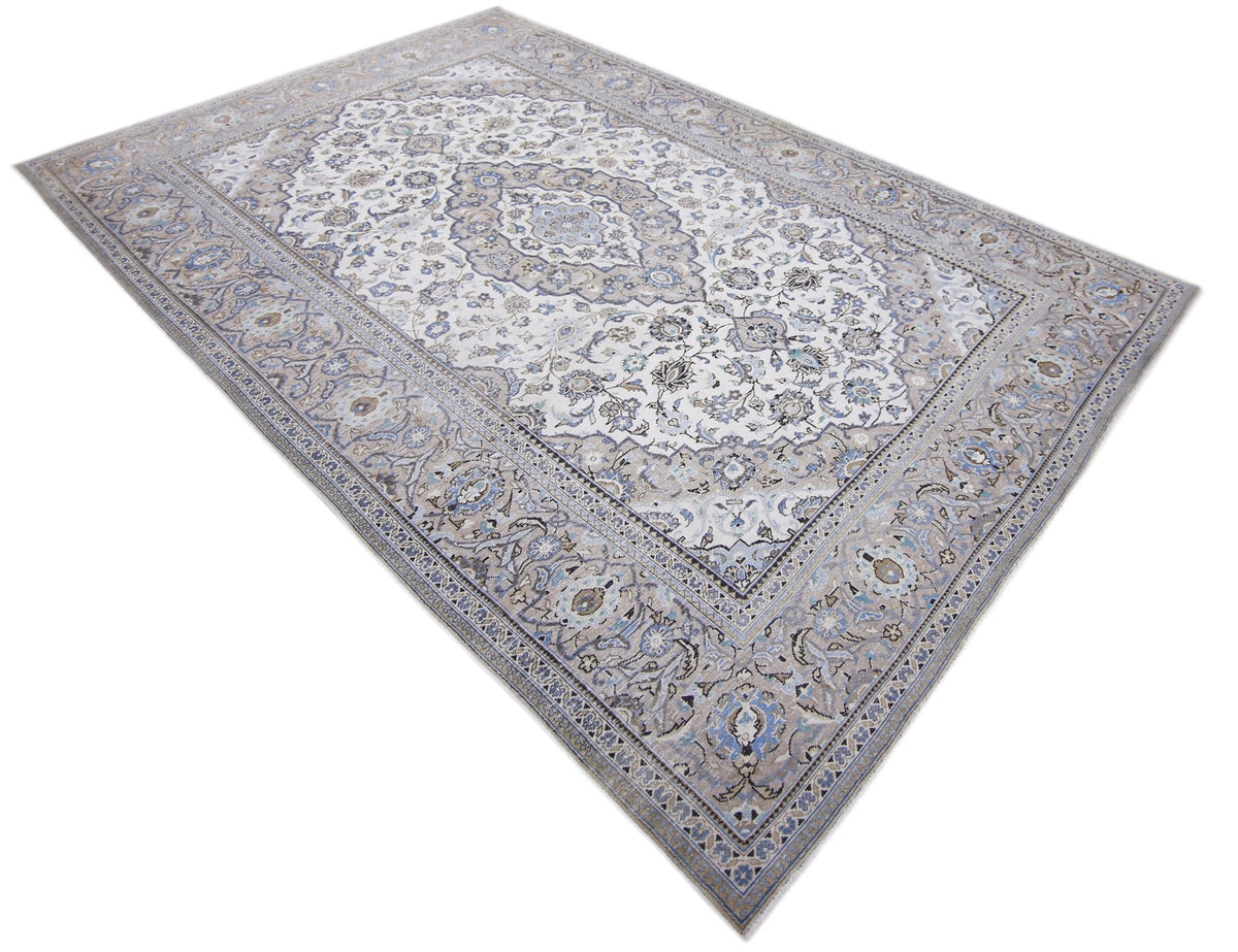 Handmade Vintage Persian Kerman Rug | 314 x 201 cm | 10'4" x 6'7" - Najaf Rugs & Textile