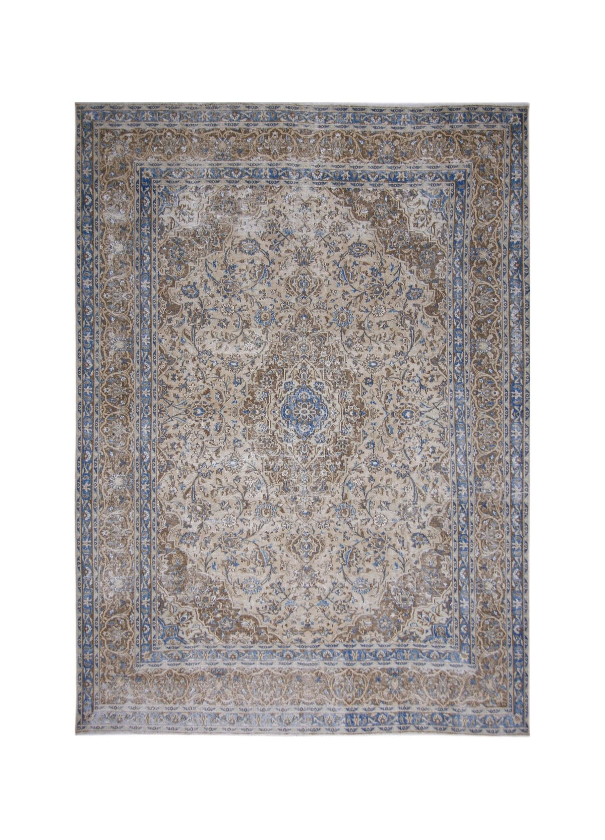 Handmade Vintage Persian Kerman Rug | 338 x 240 cm | 11'1" x 7'10" - Najaf Rugs & Textile
