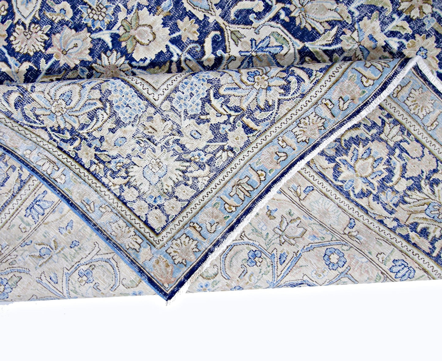 Handmade Vintage Persian Kerman Rug | 345 x 250 cm | 11'4" x 8'2" - Najaf Rugs & Textile