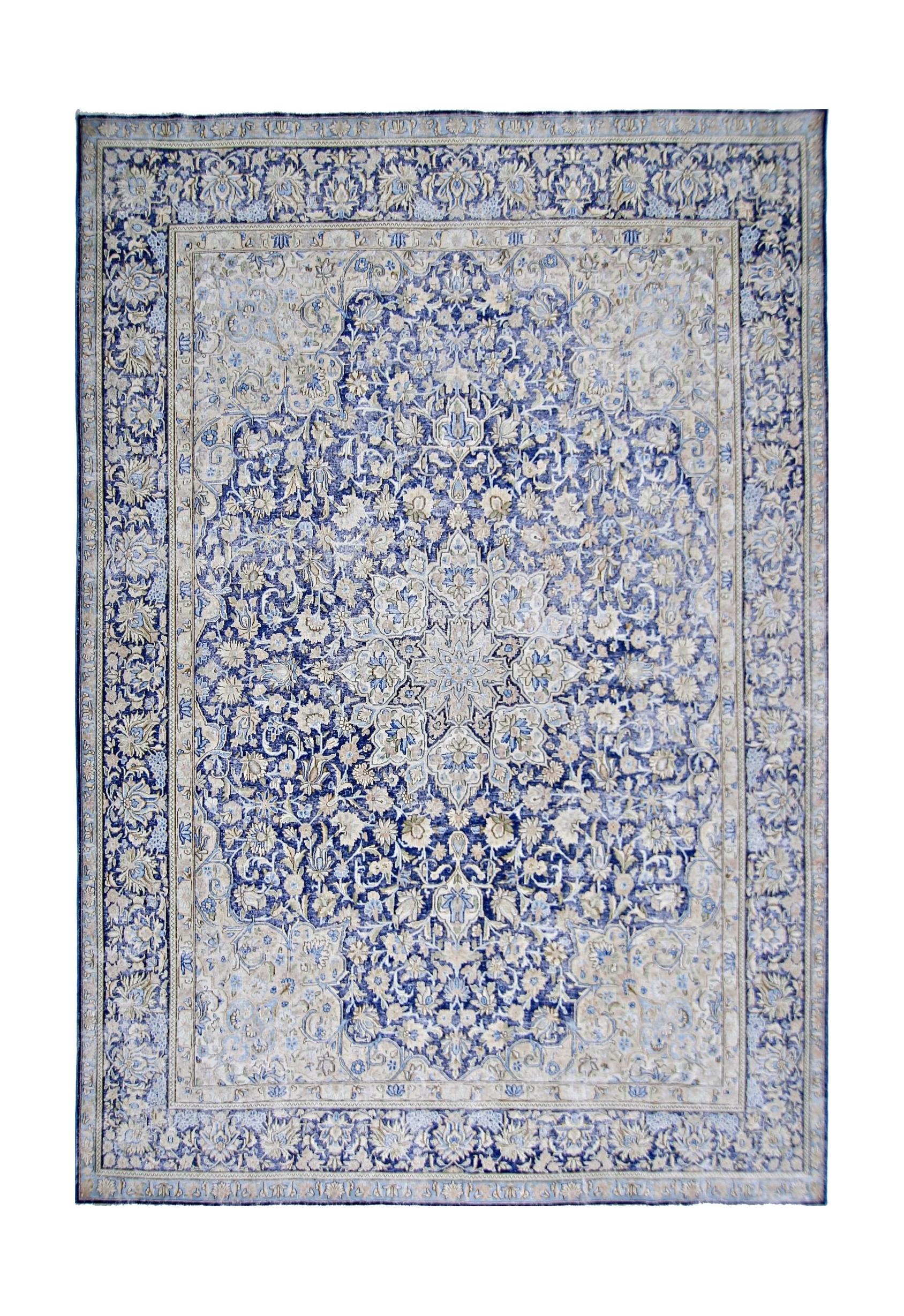 Handmade Vintage Persian Kerman Rug | 345 x 250 cm | 11'4" x 8'2" - Najaf Rugs & Textile
