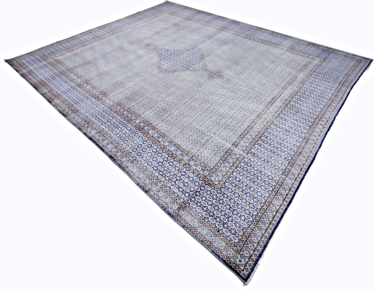 Handmade Vintage Persian Kerman Rug | 364 x 286 cm | 11'11" x 9'5" - Najaf Rugs & Textile
