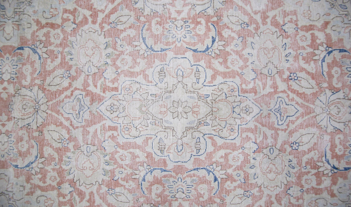 Handmade Vintage Persian Kerman Rug | 389 x 294 cm | 12'9" x 9'8" - Najaf Rugs & Textile