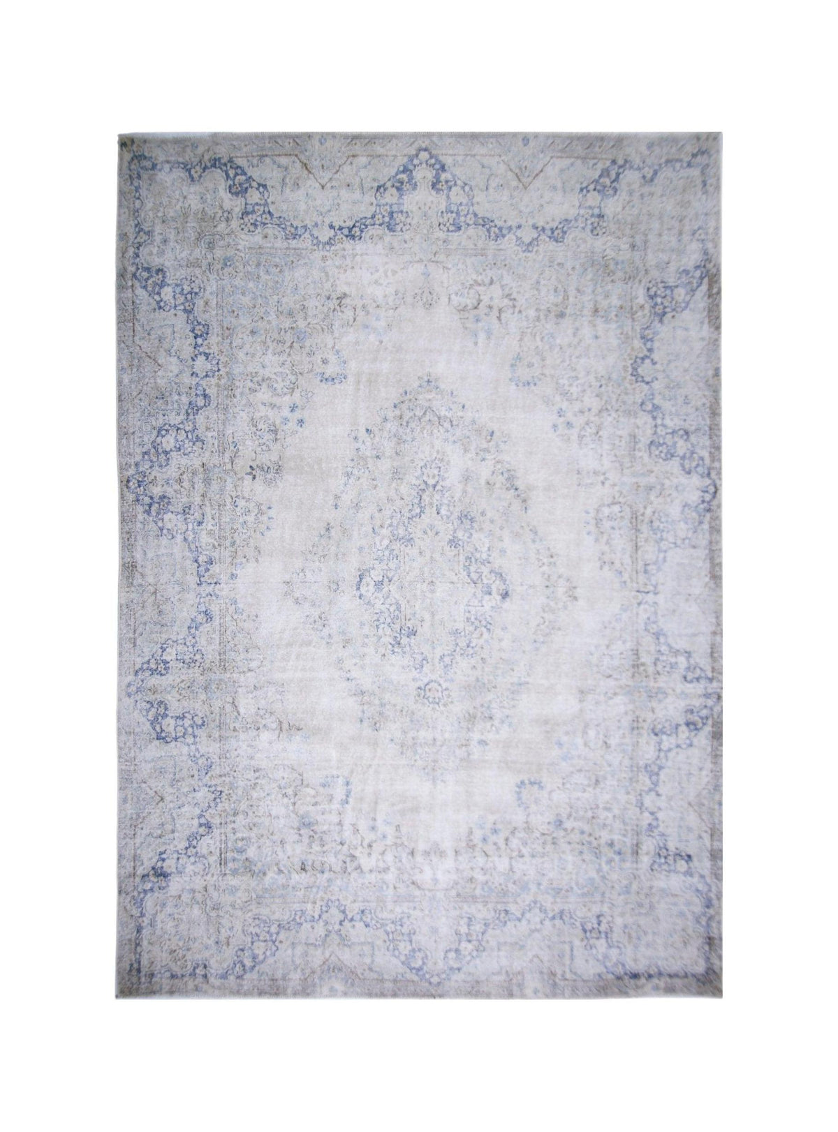 Handmade Vintage Persian Kerman Rug | 413 x 295 cm | 13'7" x 9'8" - Najaf Rugs & Textile