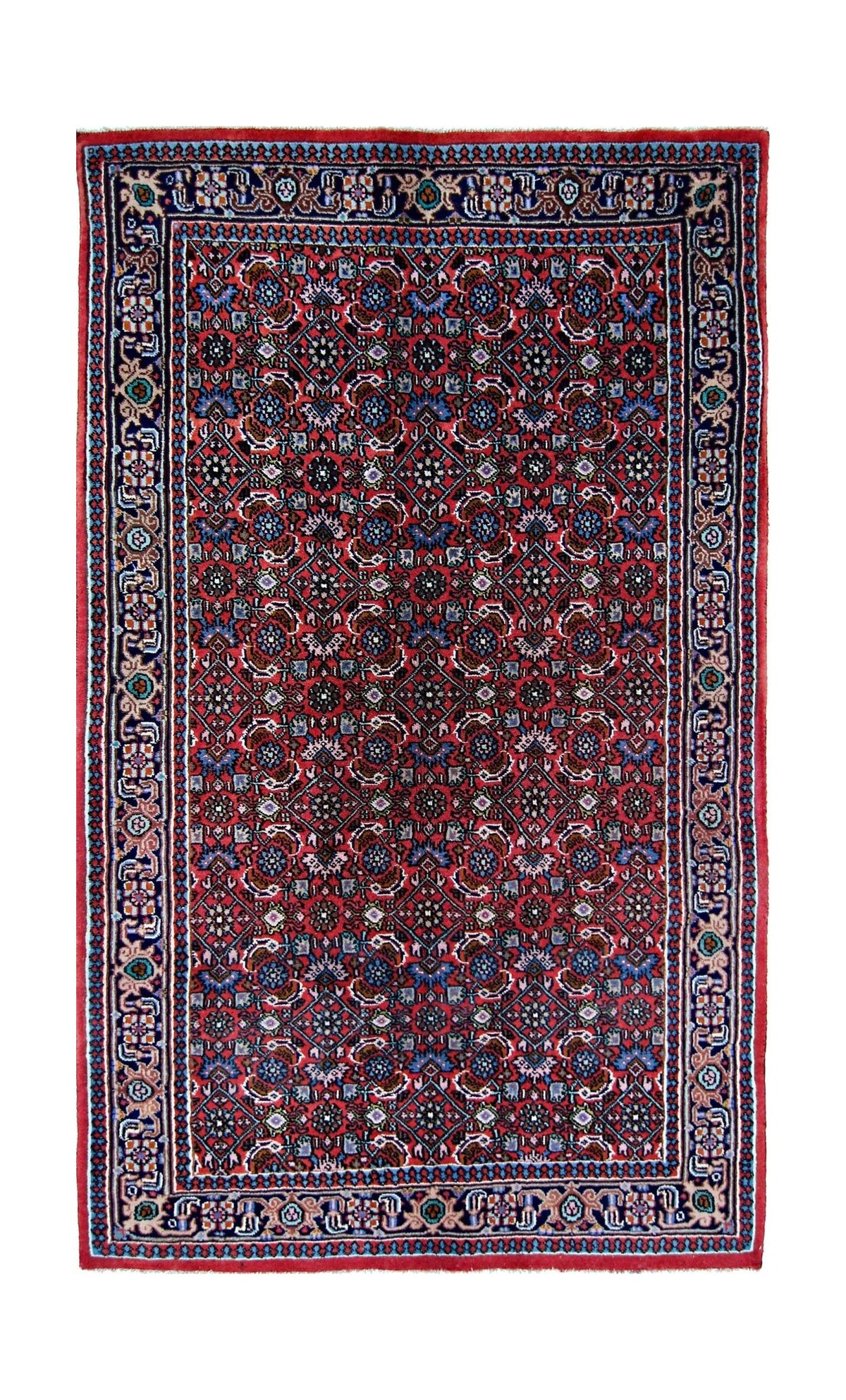 Handmade Vintage Persian Rug | 147 x 90 cm | 4'10" x 2'11" - Najaf Rugs & Textile