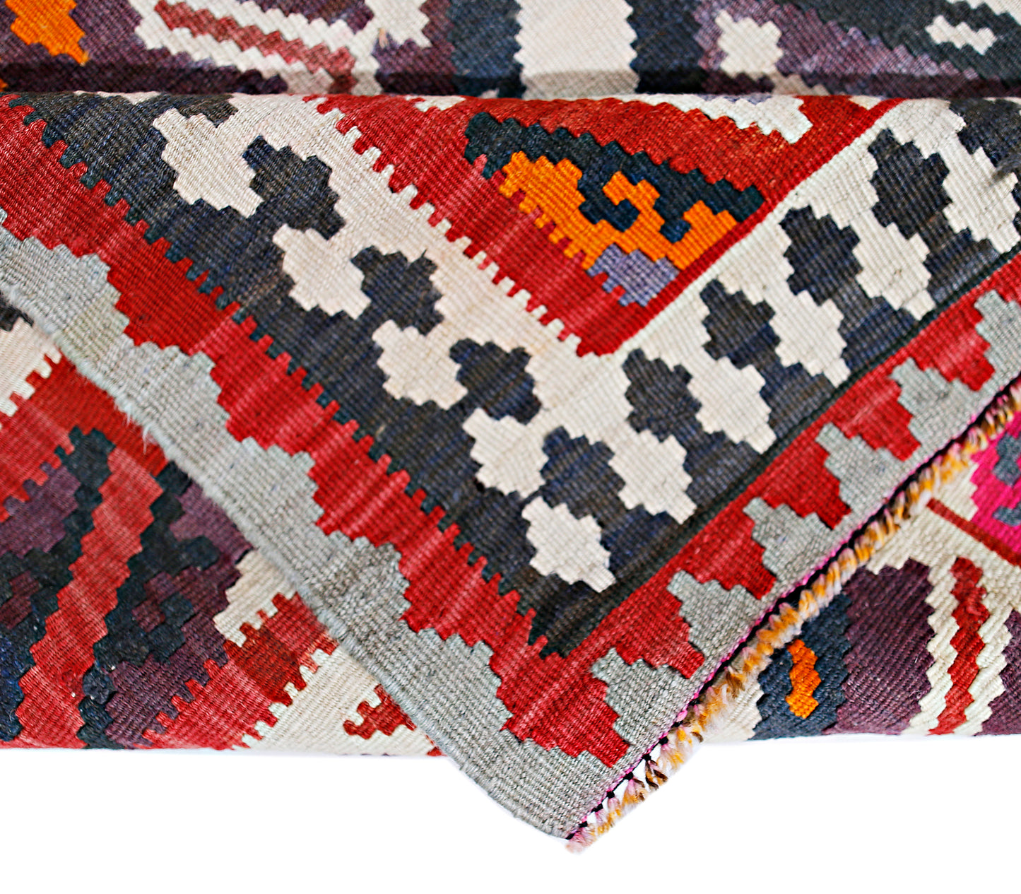 Vintage Persian Qashqai Kilim