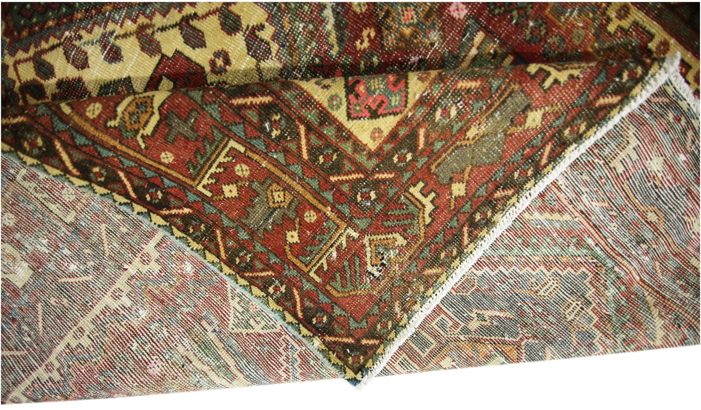 Handmade Vintage Persian Rug | 302 x 155 cm | 9'11" x 5'1" - Najaf Rugs & Textile