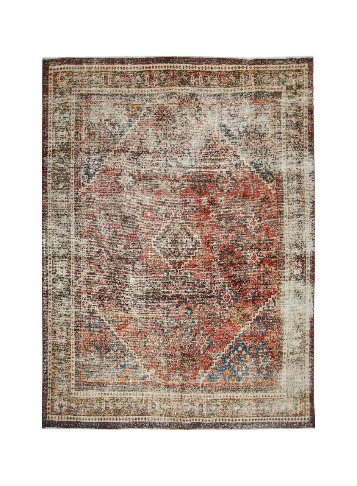 Handmade Vintage Persian Ghashghai Rug | 310 x 218 cm | 10'2" x 7'2" - Najaf Rugs & Textile