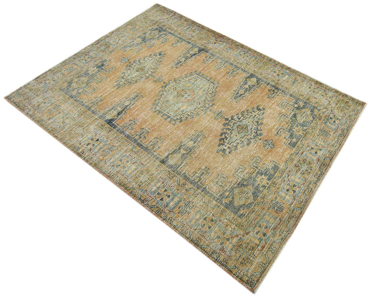 Handmade Vintage Persian Rug | 146 x 106 cm | 4'10" x 3'6" - Najaf Rugs & Textile