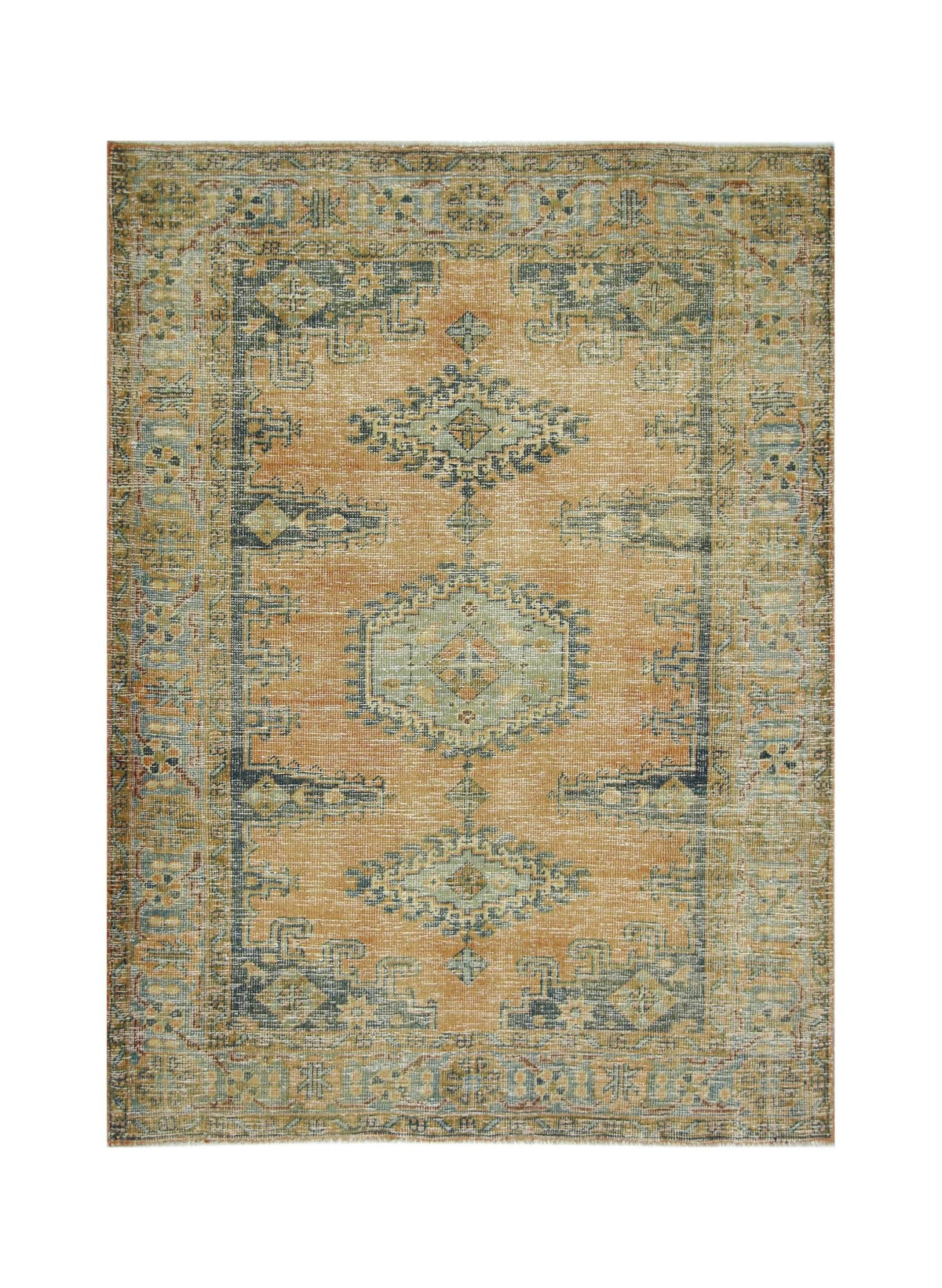 Handmade Vintage Persian Rug | 146 x 106 cm | 4'10" x 3'6" - Najaf Rugs & Textile