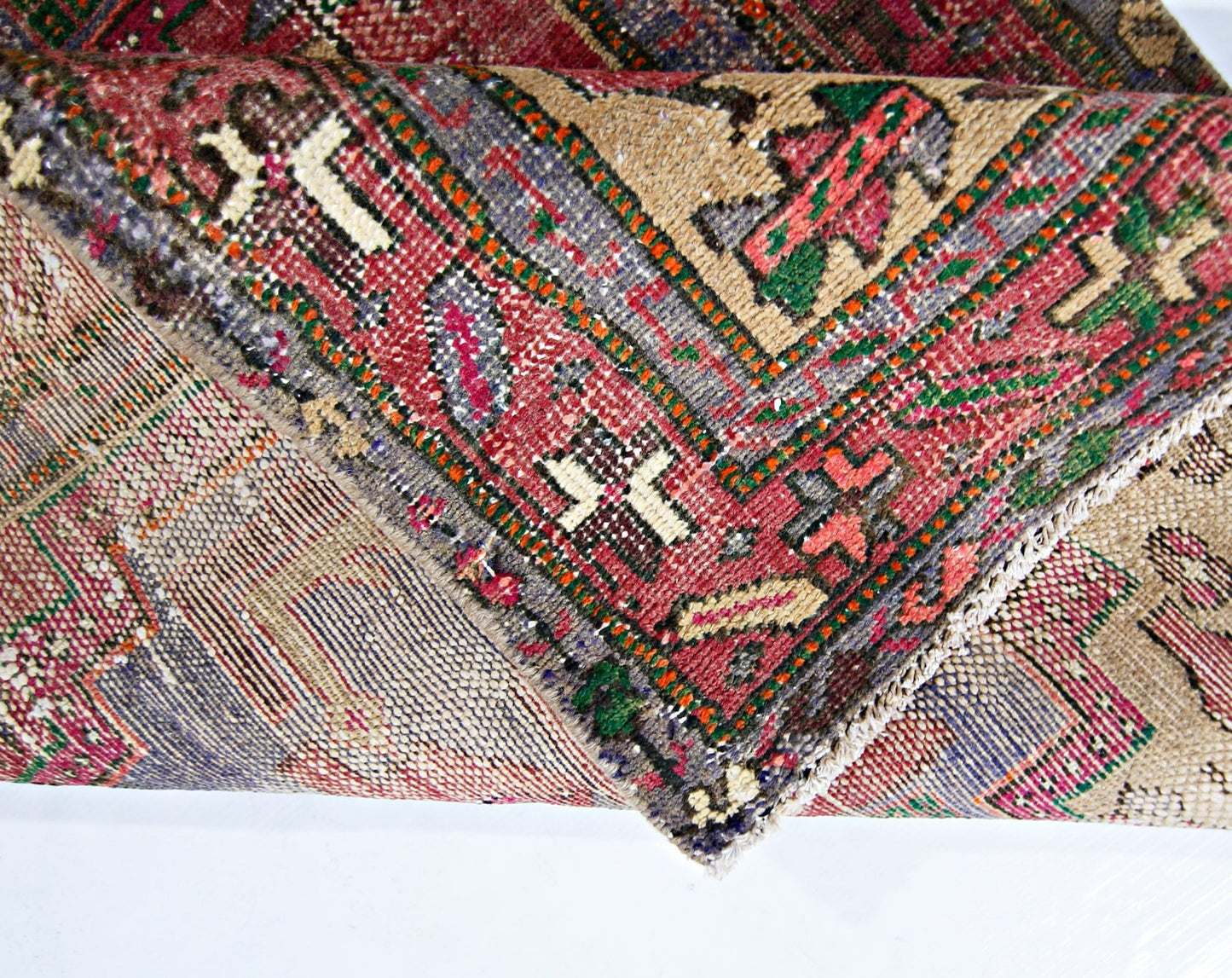 Handmade Vintage Persian Rug | 156 x 88 cm | 5'1" x 2'10" - Najaf Rugs & Textile