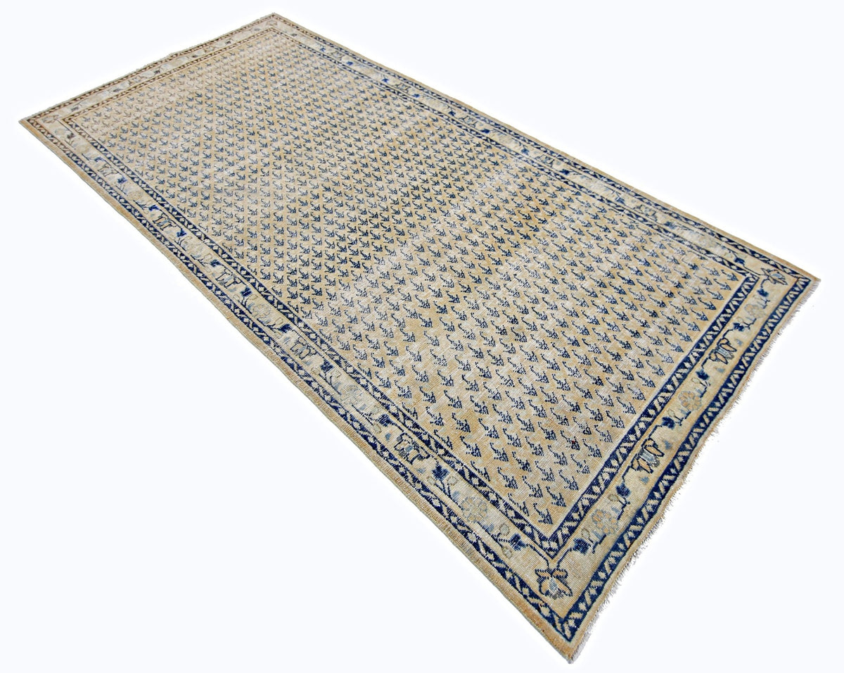 Handmade Vintage Persian Rug | 283 x 132 cm | 9'3" x 4'4" - Najaf Rugs & Textile