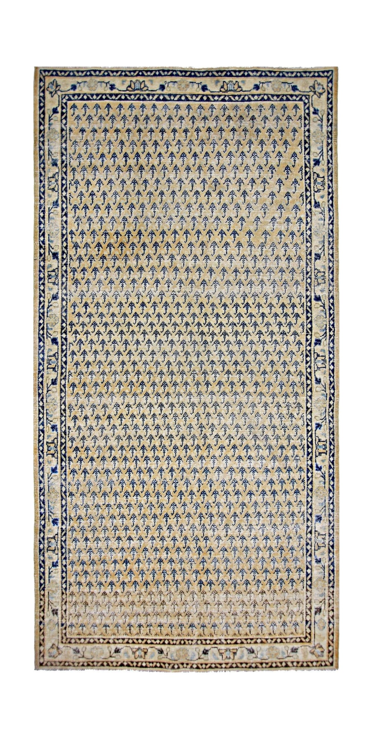 Handmade Vintage Persian Rug | 283 x 132 cm | 9'3" x 4'4" - Najaf Rugs & Textile