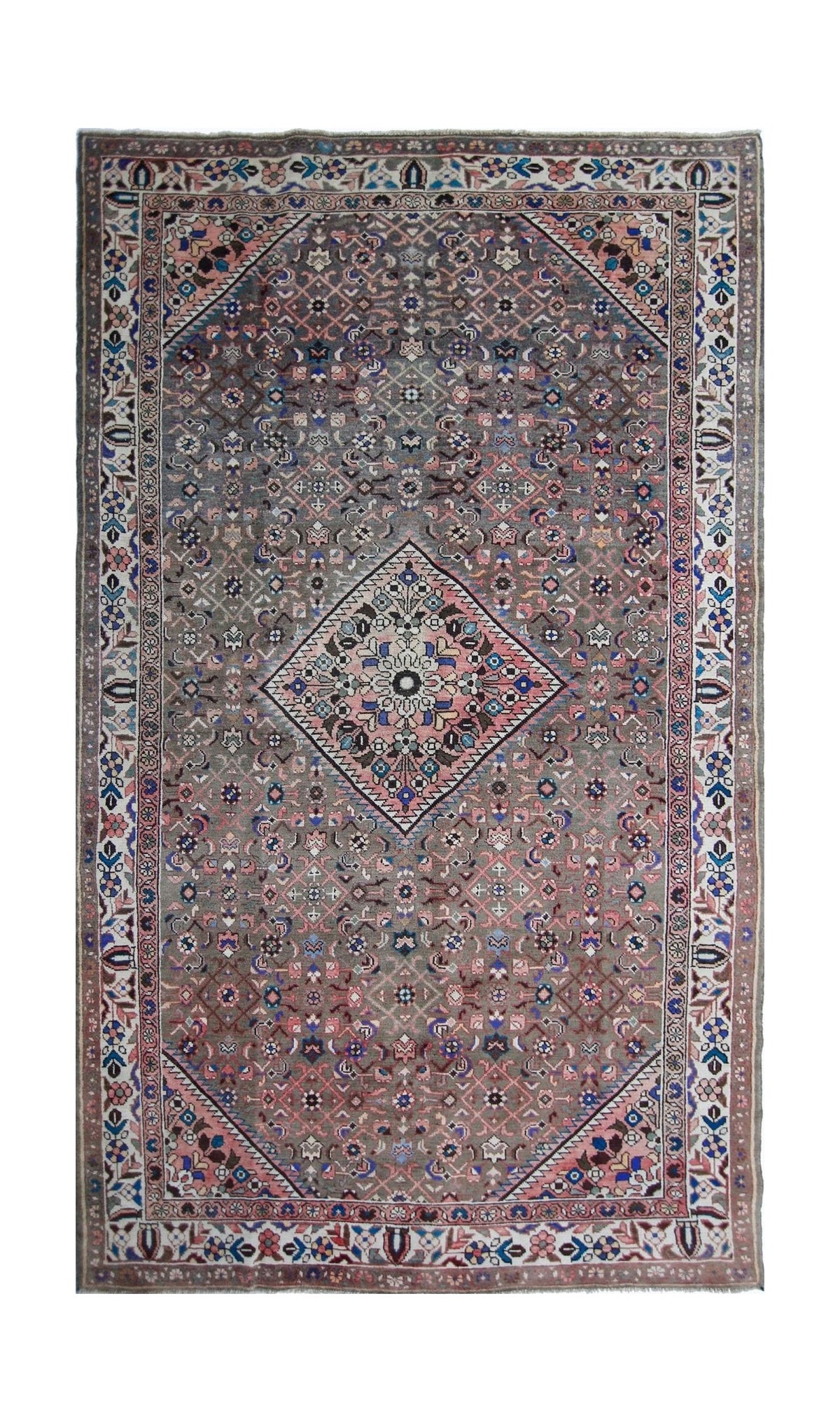 Handmade Vintage Persian Rug | 304 x 161 cm | 10' x 5'4" - Najaf Rugs & Textile