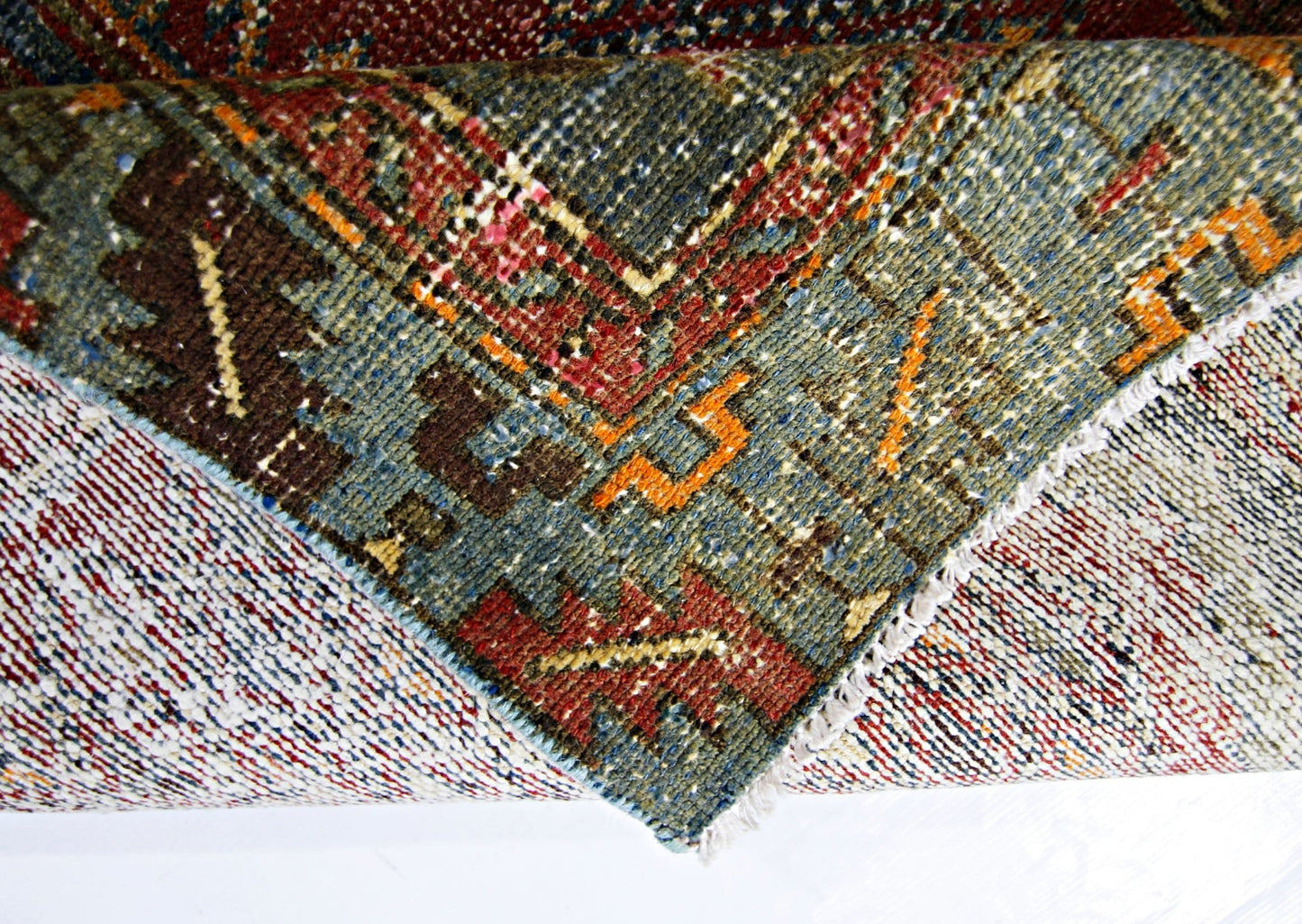 Handmade Vintage Persian Hallway Runner | 181 x 88 cm | 5'11" x 2'10" - Najaf Rugs & Textile