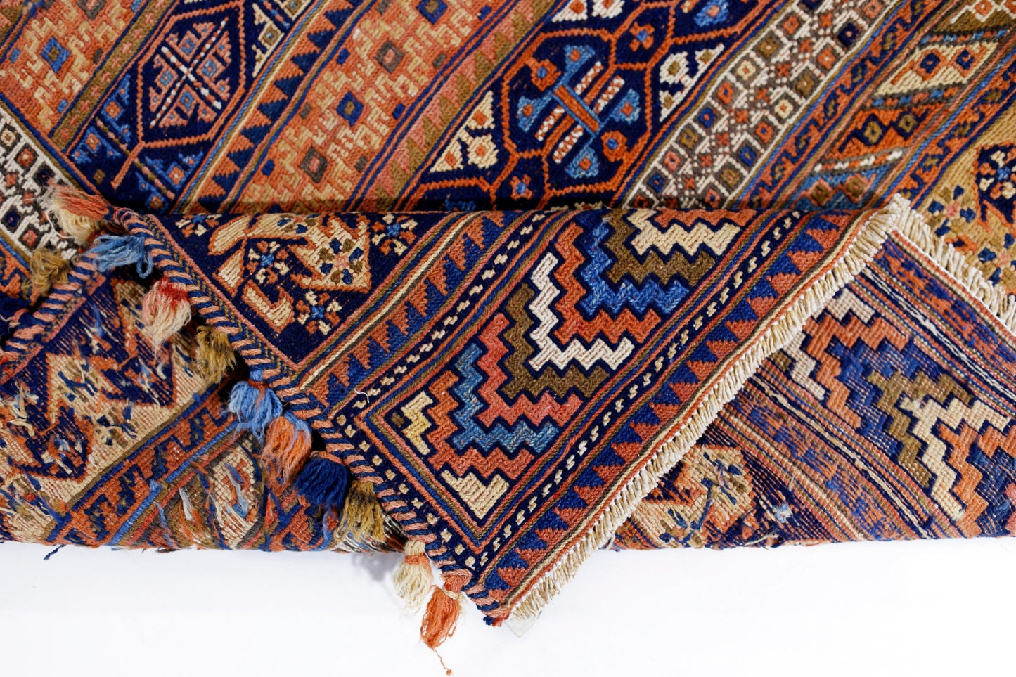 Handmade Vintage Persian Sumak Kilim | 234 x 150 cm | 7'8" x 4'11" - Najaf Rugs & Textile