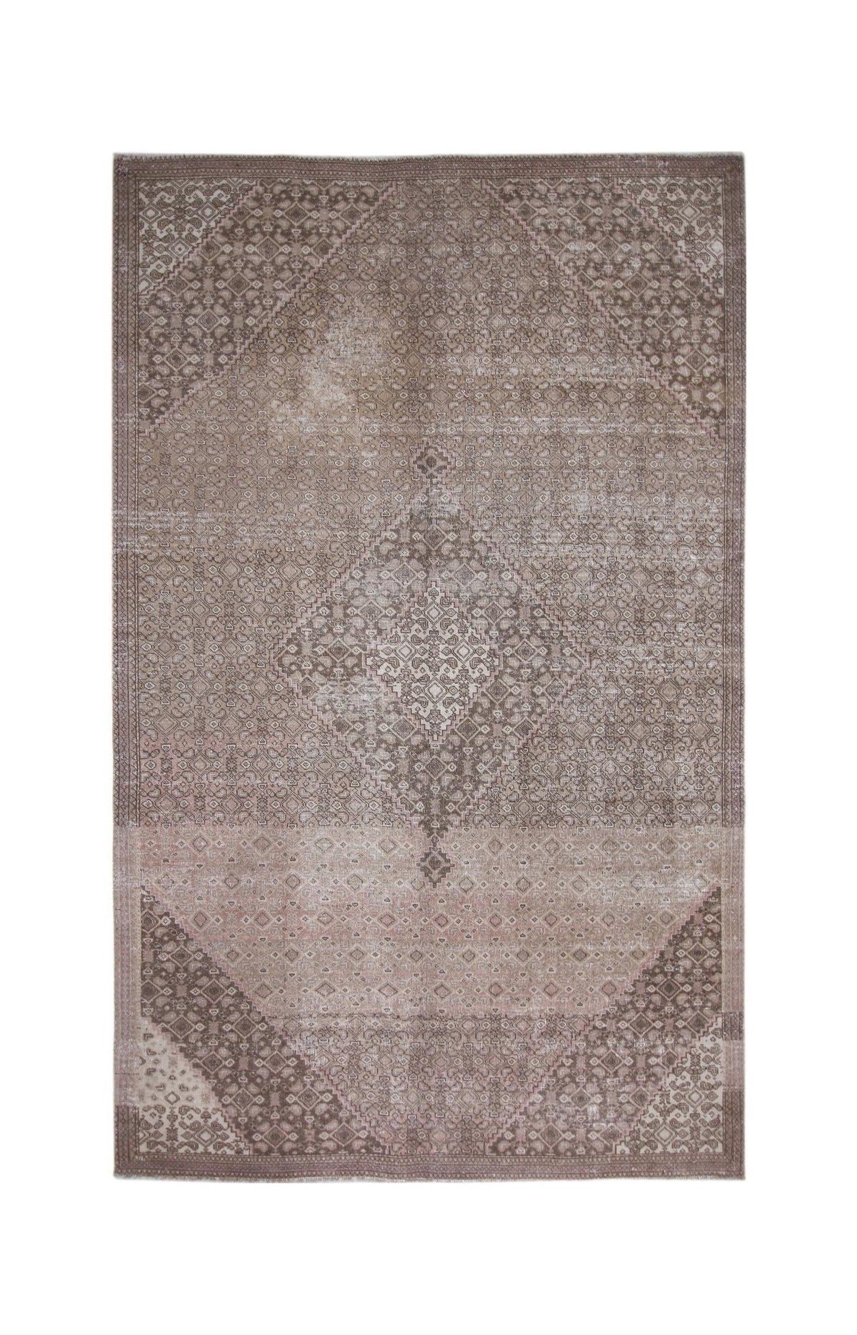 Handmade Vintage Persian Kerman Rug | 258 x 159 cm | 8'6" x 5'3" - Najaf Rugs & Textile