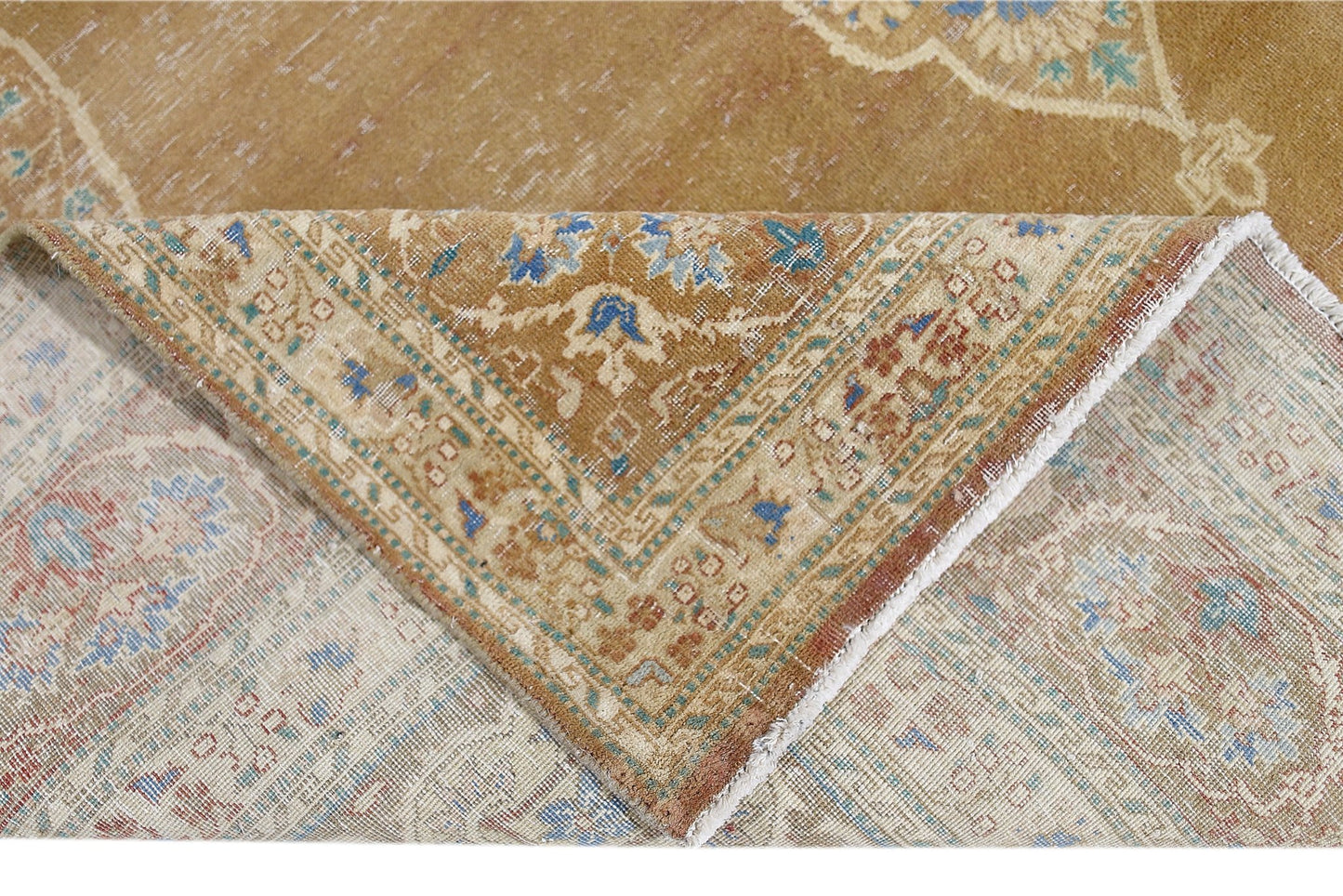 Handmade Vintage Persian Tabriz Rug | 282 x 182 cm | 9'3" x 6' - Najaf Rugs & Textile