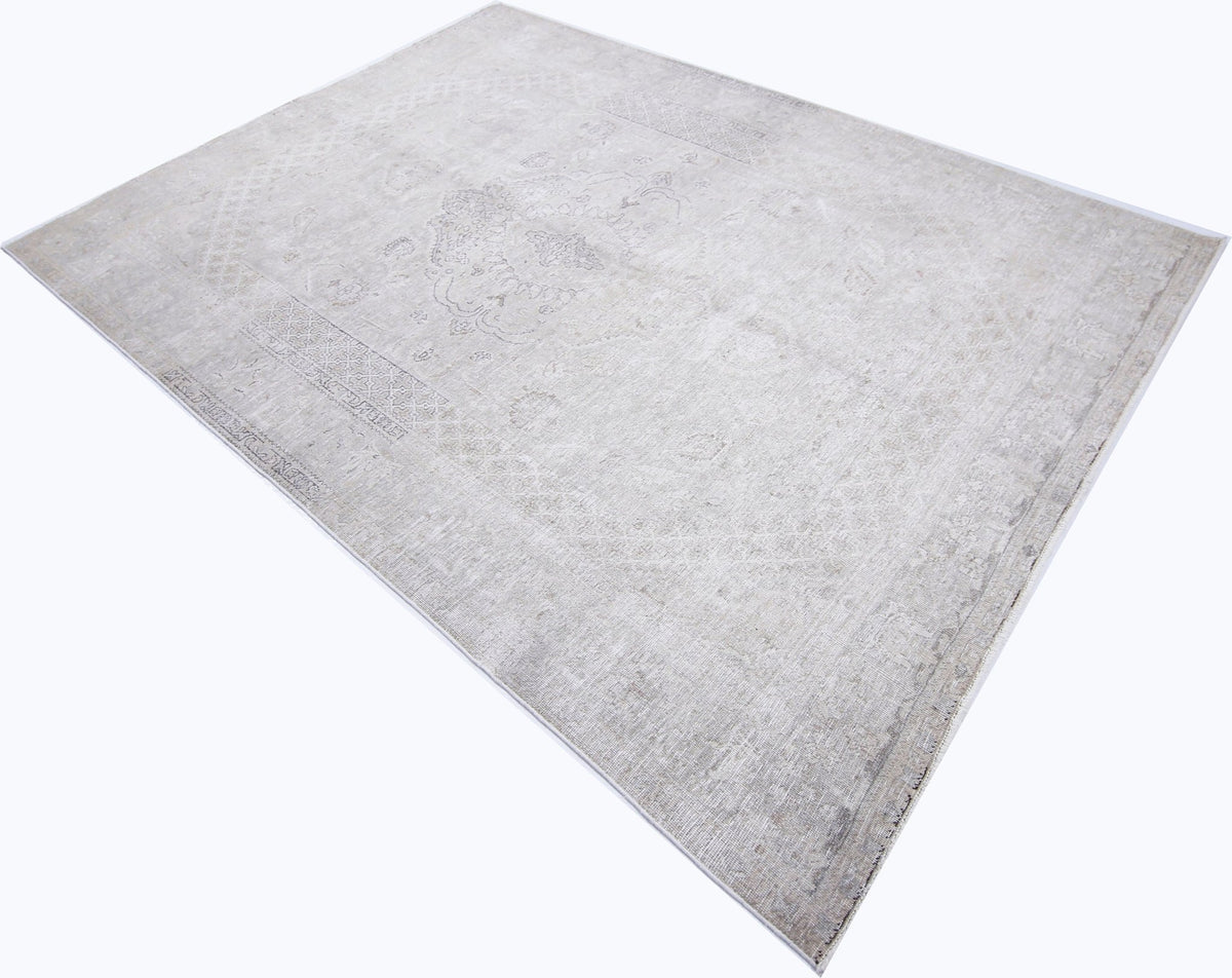 Handmade Vintage Persian Tabriz Rug | 292 x 203 cm | 9'7" x 6'8" - Najaf Rugs & Textile