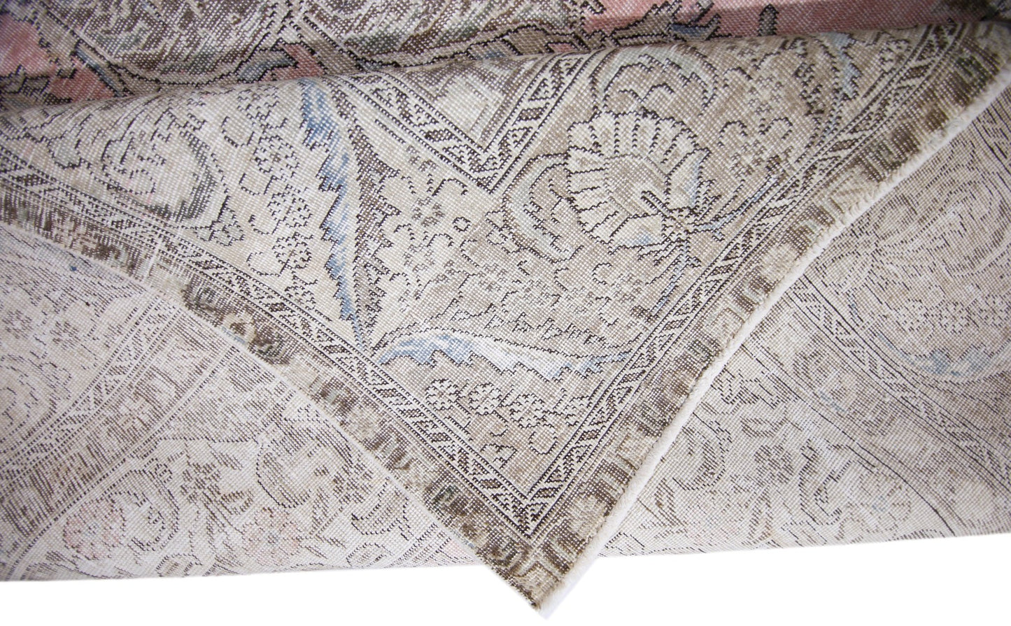 Handmade Vintage Persian Tabriz Rug | 326 x 246 cm | 10'8" x 8'1" - Najaf Rugs & Textile