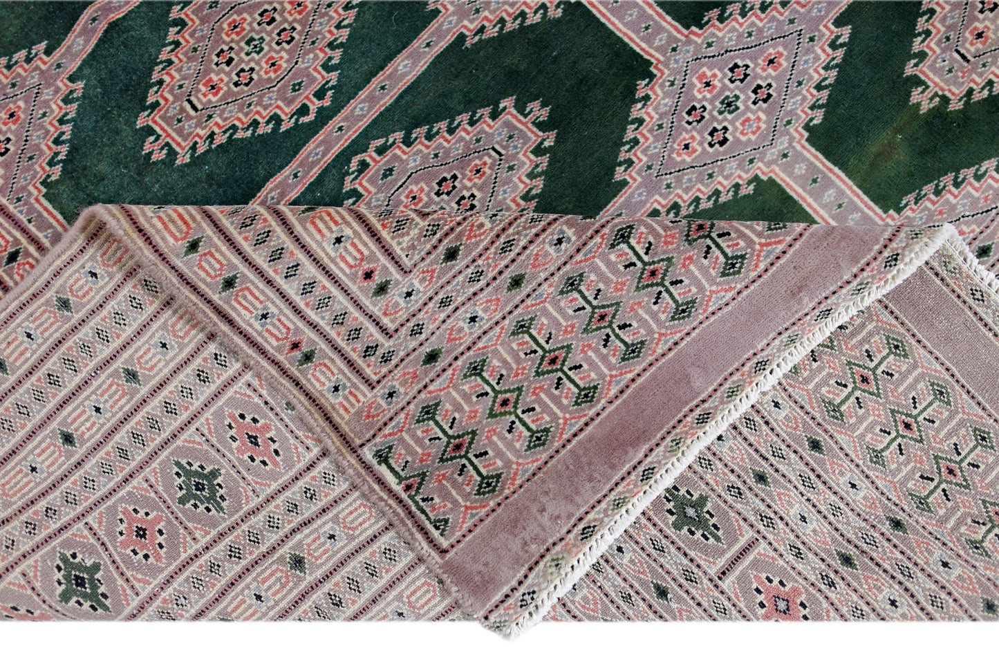Handmade Vintage Princess Bokhara Rug | 296 x 216 cm | 9'9" x 7'1" - Najaf Rugs & Textile
