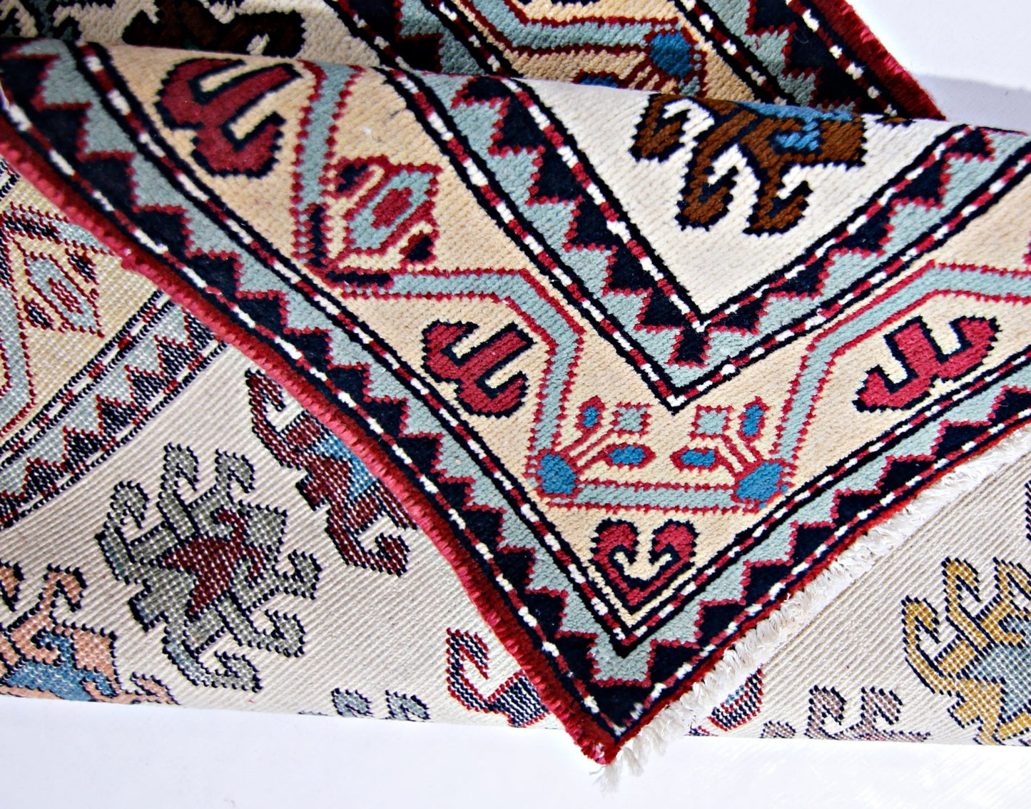Handmade Vintage Turkish Hallway Runner | 328 x 70 cm | 10'9" x 2'4" - Najaf Rugs & Textile