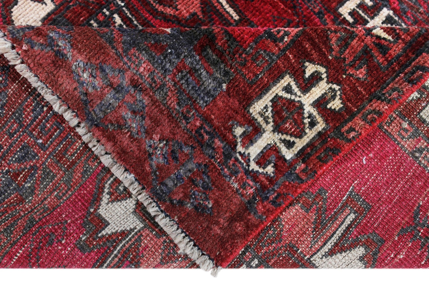 Handmade Vintage Turkmen Tekke Rug | 135 x 74 cm | 4'5" x 2'5" - Najaf Rugs & Textile