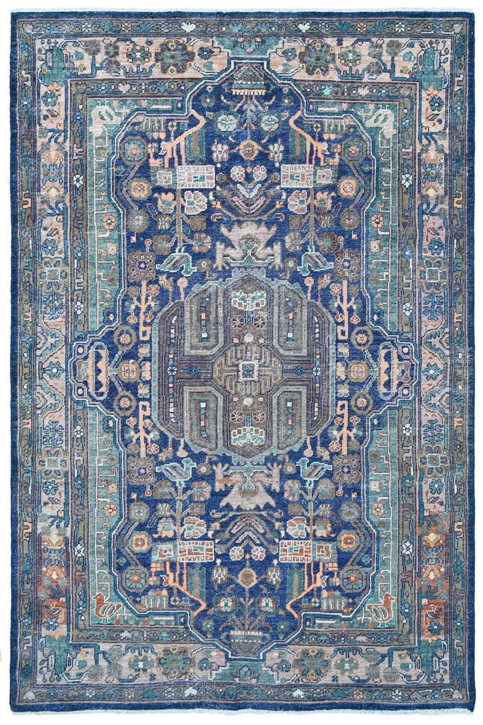 Handknotted Transitional Persian Rug | 285 x 178 cm | 9'3" x 5'8" - Najaf Rugs & Textile